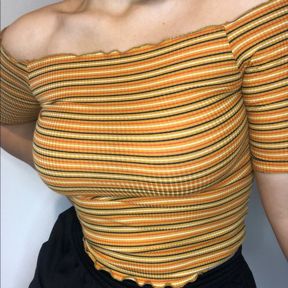 Off The Shoulder Crop Top